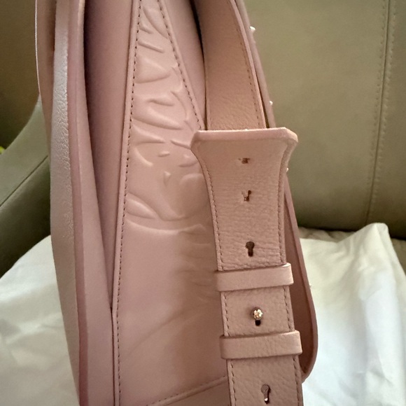 Christian Louboutin Blush Pink Studded Satchel - Picture 5 of 15